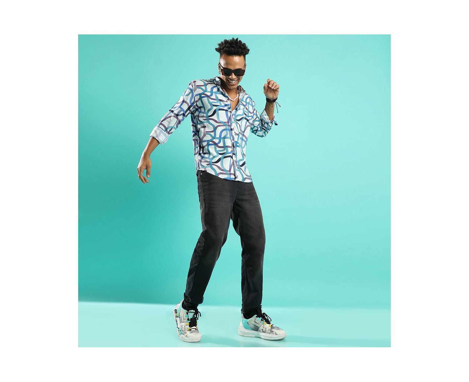 Men's Abstract Print Shirt