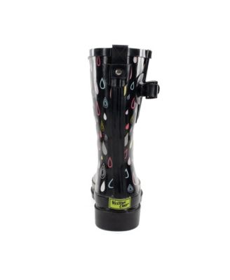 Womens Rain Drop Mid Rain Boot
