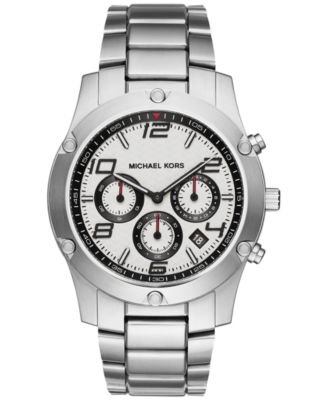 Michael Kors - Men's Chronograph Caine Stainless Steel Bracelet Watch 45mm MK8472