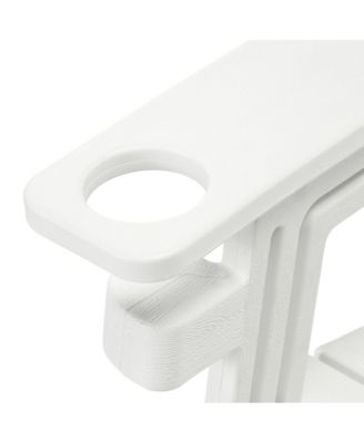 Outdoor Patio HDPE Plastic Adirondack Chair with Cup Holder