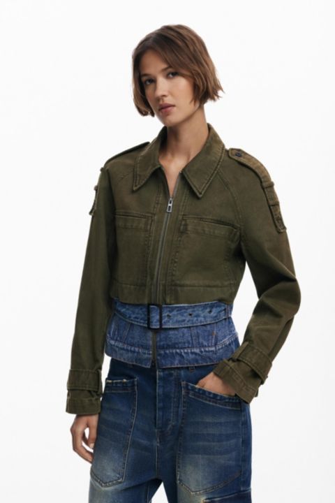 Женские куртки Desigual Combined short parka