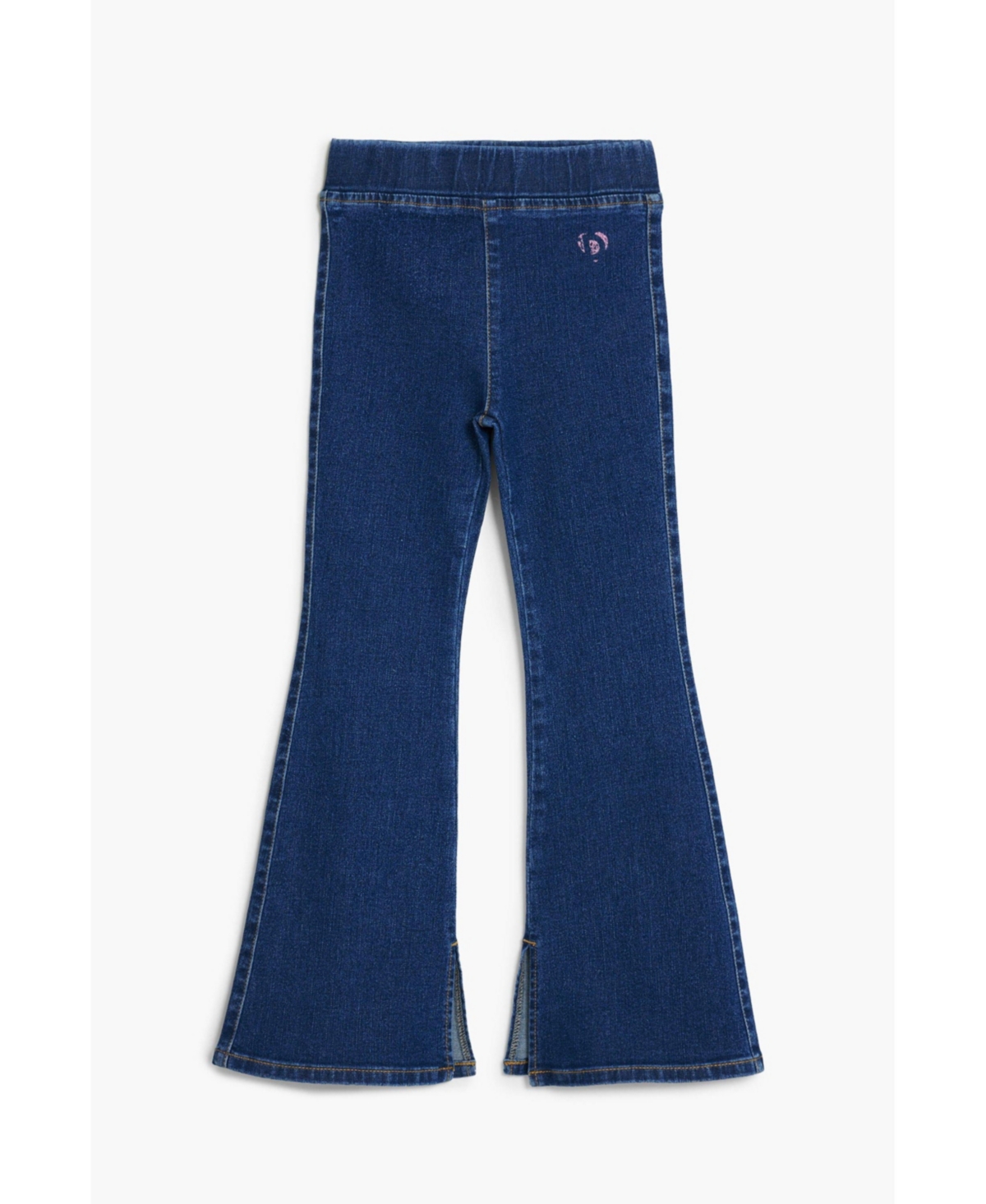 Desigual Girls's Flared Denim-effect Leggings In Blue