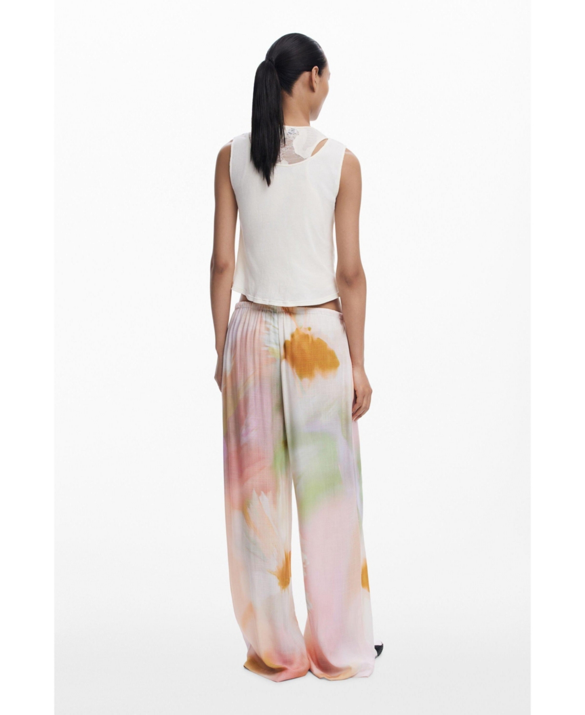 Desigual Women's Watercolor fluid pants