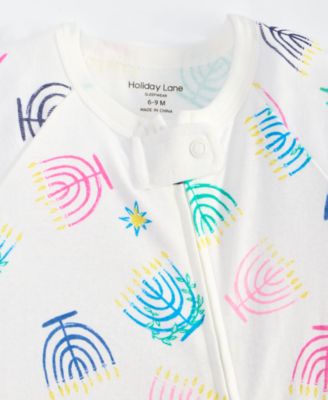 Baby Cotton Multi Menorah Coveralls, Macy's Exclusive