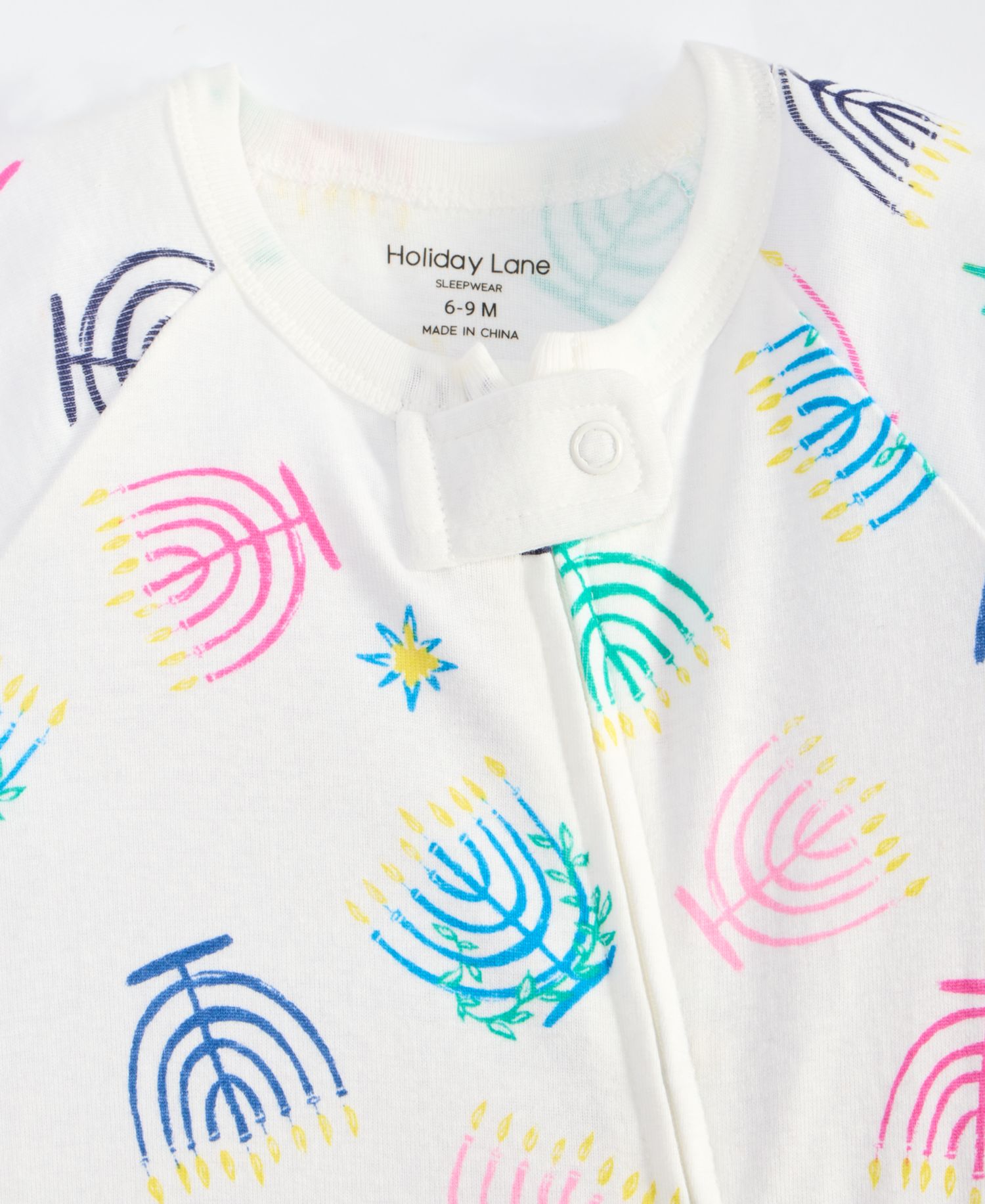 Baby Cotton Multi Menorah Coveralls