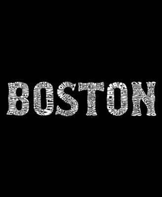Plus Size Boston Neighborhoods Word Art Tank Top