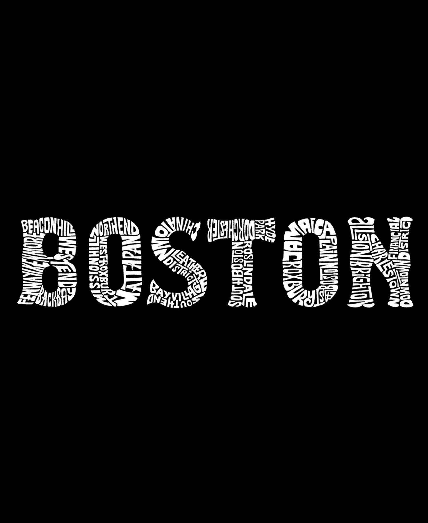 Plus Size Boston Neighborhoods Word Art Tank Top