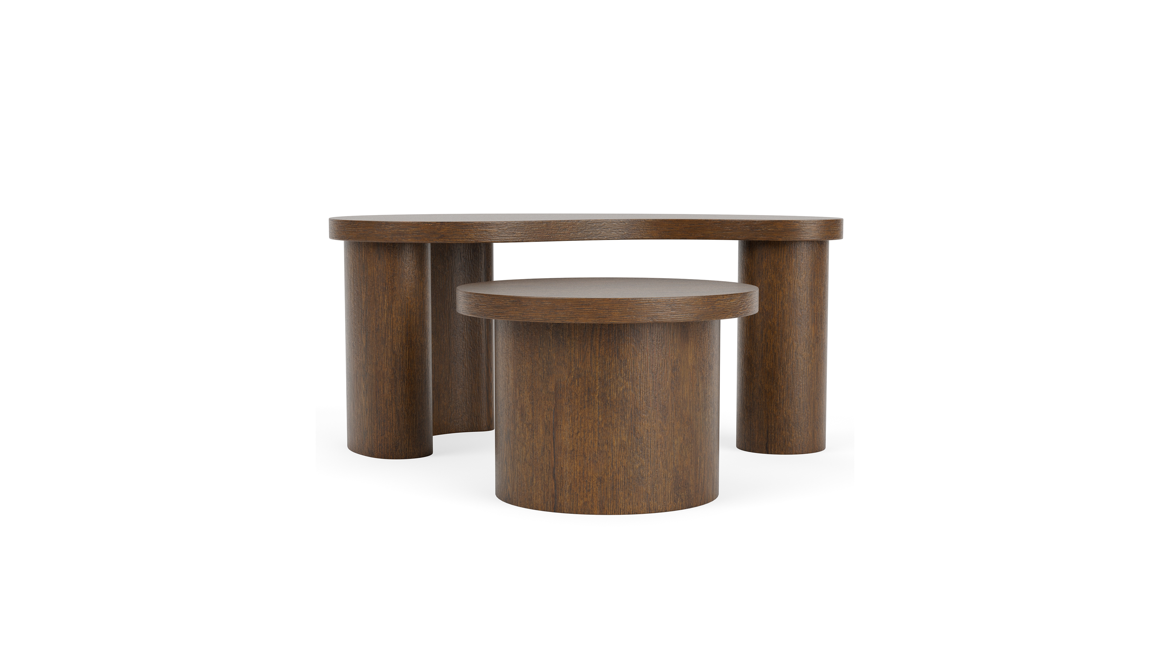 Santa Cruz 20" Wood Bunching Cocktail Table