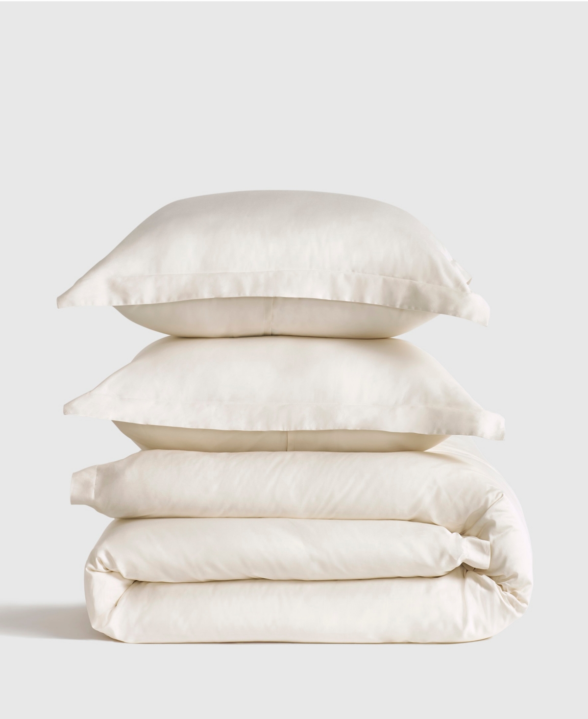 J Queen New York Premier Sateen 3-pc. Duvet Cover Set, Full/queen In Neutral