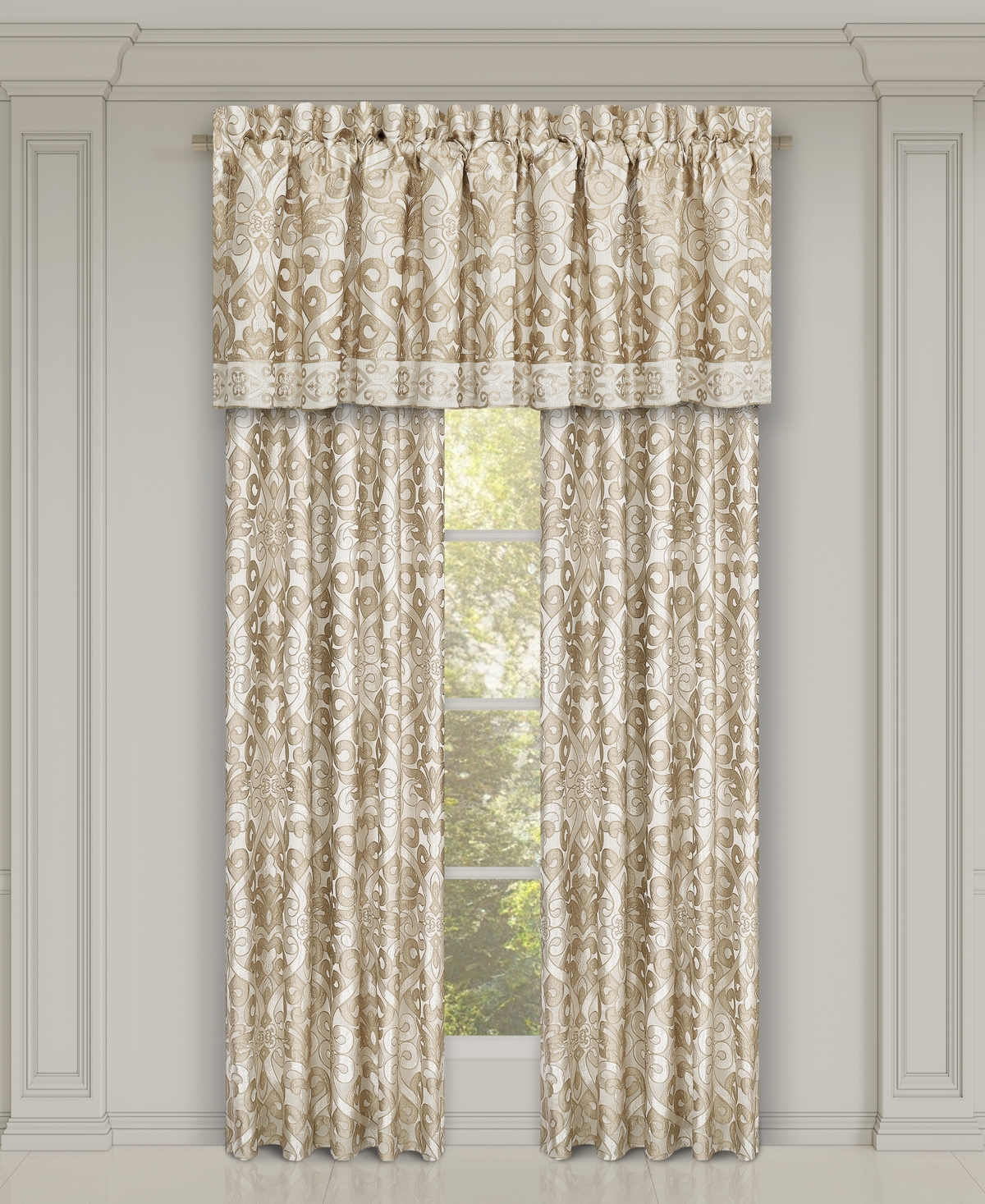 J Queen New York Amaretto Window Panel Pair