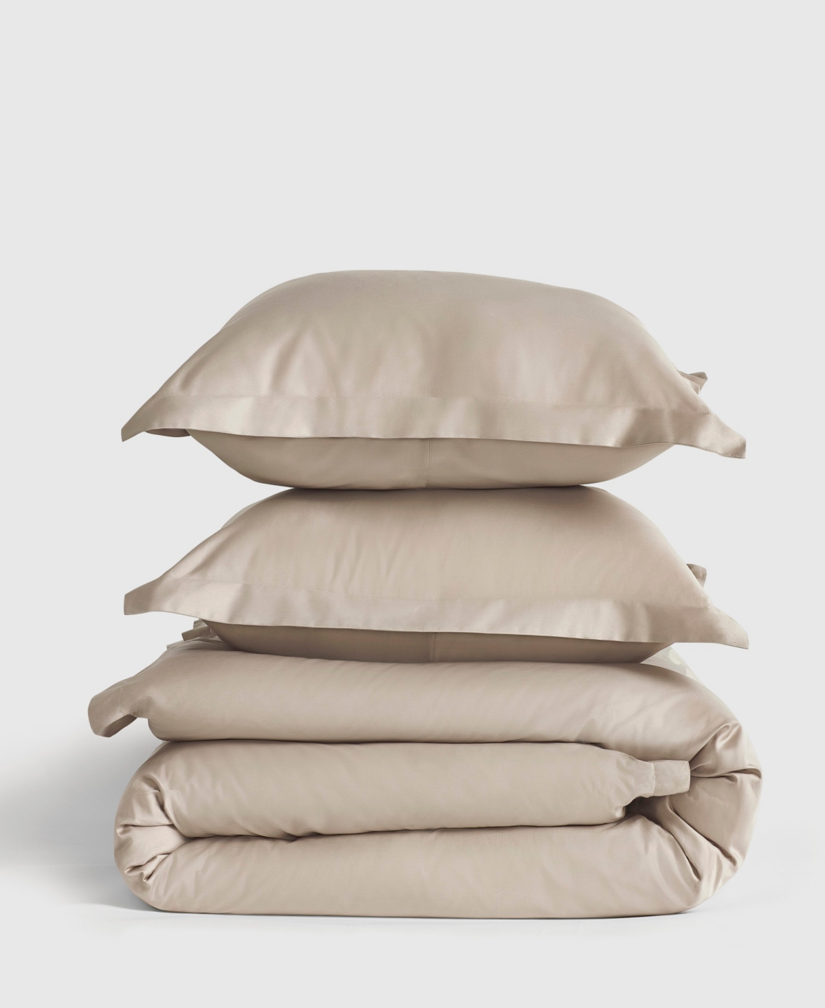 J Queen New York Premier Sateen 3-pc. Duvet Cover Set, Full/queen In Brown