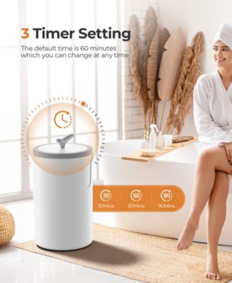 20L Electric Towel Warmer with 3 Heat Settings and Safety Timer