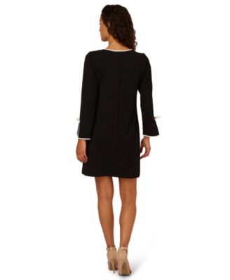 Women's 3/4-Sleeve Crepe Sheath Dress