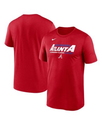 Nike - Men's Red Atlanta Braves 2025 MLB Speedway Classic Legend Performance T-Shirt