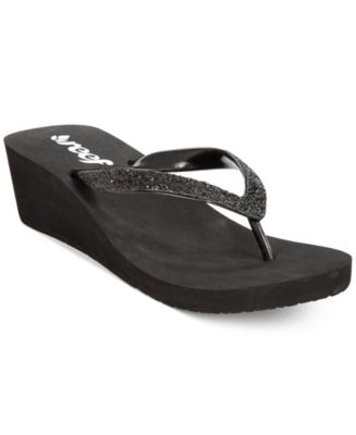 Reef Mid Mist II Wedge Flip-Flops - Sandals - Shoes - Macy's