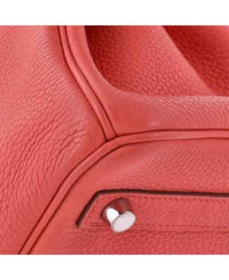 Pre-Owned Hermes Birkin 30 Handbag Pink Clemence with Palladium Hardware