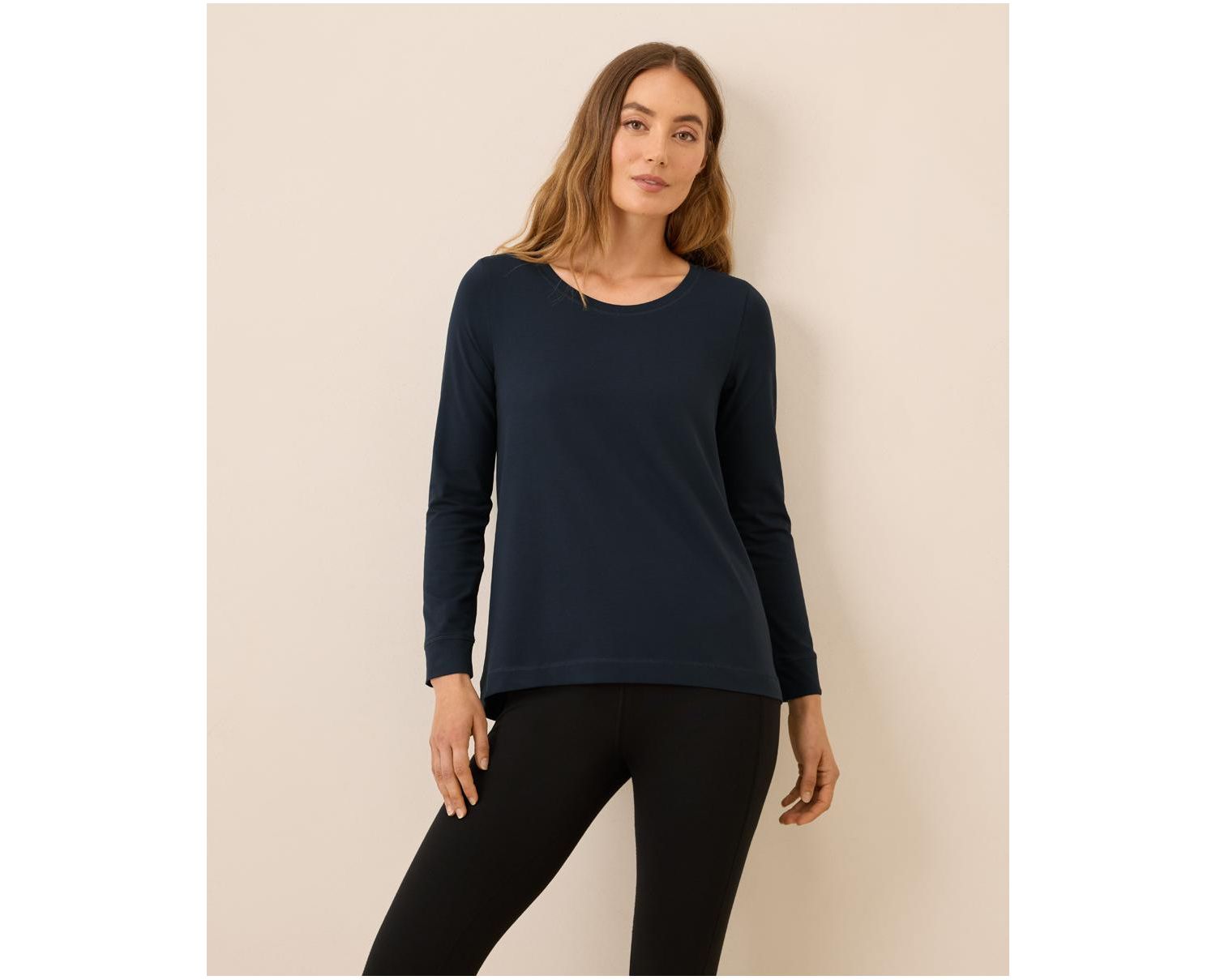 Women's Luxe Stretch Jersey Swing Long Sleeve Tee