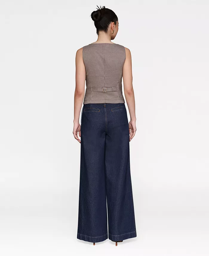 Women's Wide Leg Hollywood Waist Jeans - thumbnail 6