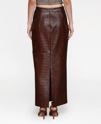 Women's Buckle-Detail Maxi Skirt