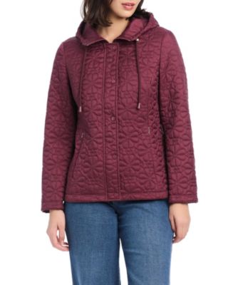 kate spade new york Women's Short Spade Flower Quilted Jacket W