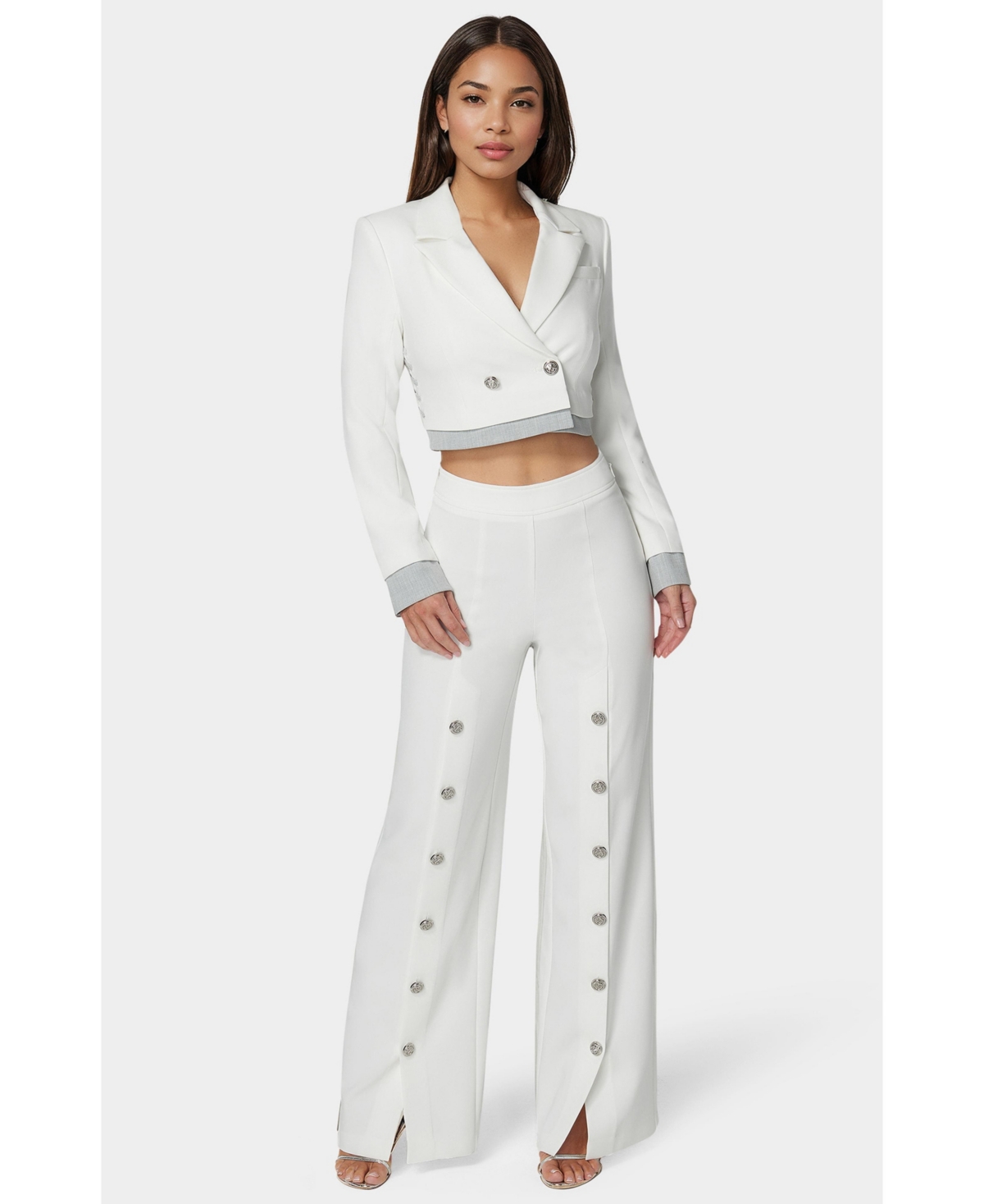 Bebe High Waist Wide Leg Pant