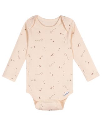 Baby Neutral 5-Pack Long Sleeve Bodysuits, Green Heather, 0-3 Months