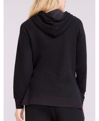 Women's Relaxed Fit Tunic Maternity Hoodie 