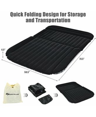 Inflatable SUV Air Backseat Mattress Travel Pad with Pump for Outdoor Comfort