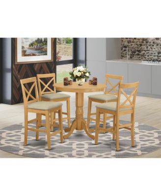 5 Pc Dining counter height set-pub Table and 4 counter height stool