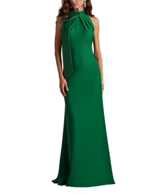 Sims Shoulder Bow Halter Gown