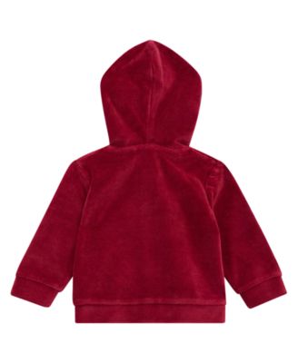 Baby Girls 3-Piece Hooded Sweatshirt, Long Sleeve Bodysuit and Matching Pant Set