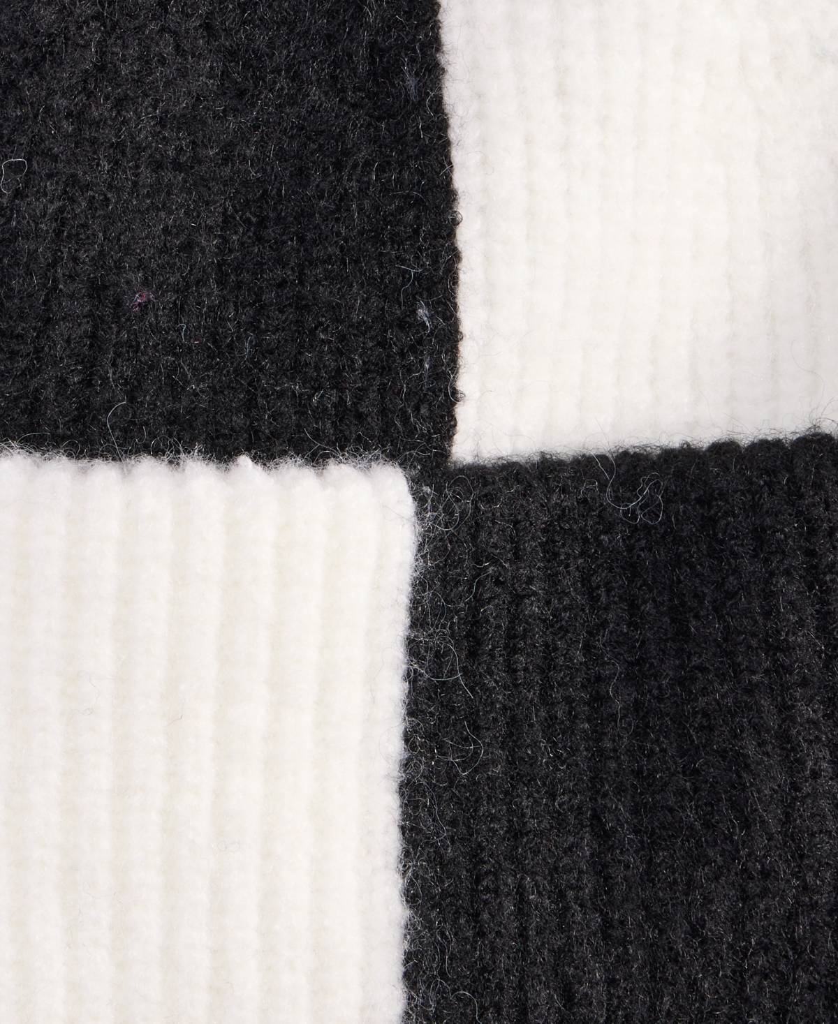 On 34th Brushed Rib Colorblocked Beanie, Macy's Exclusive In Black