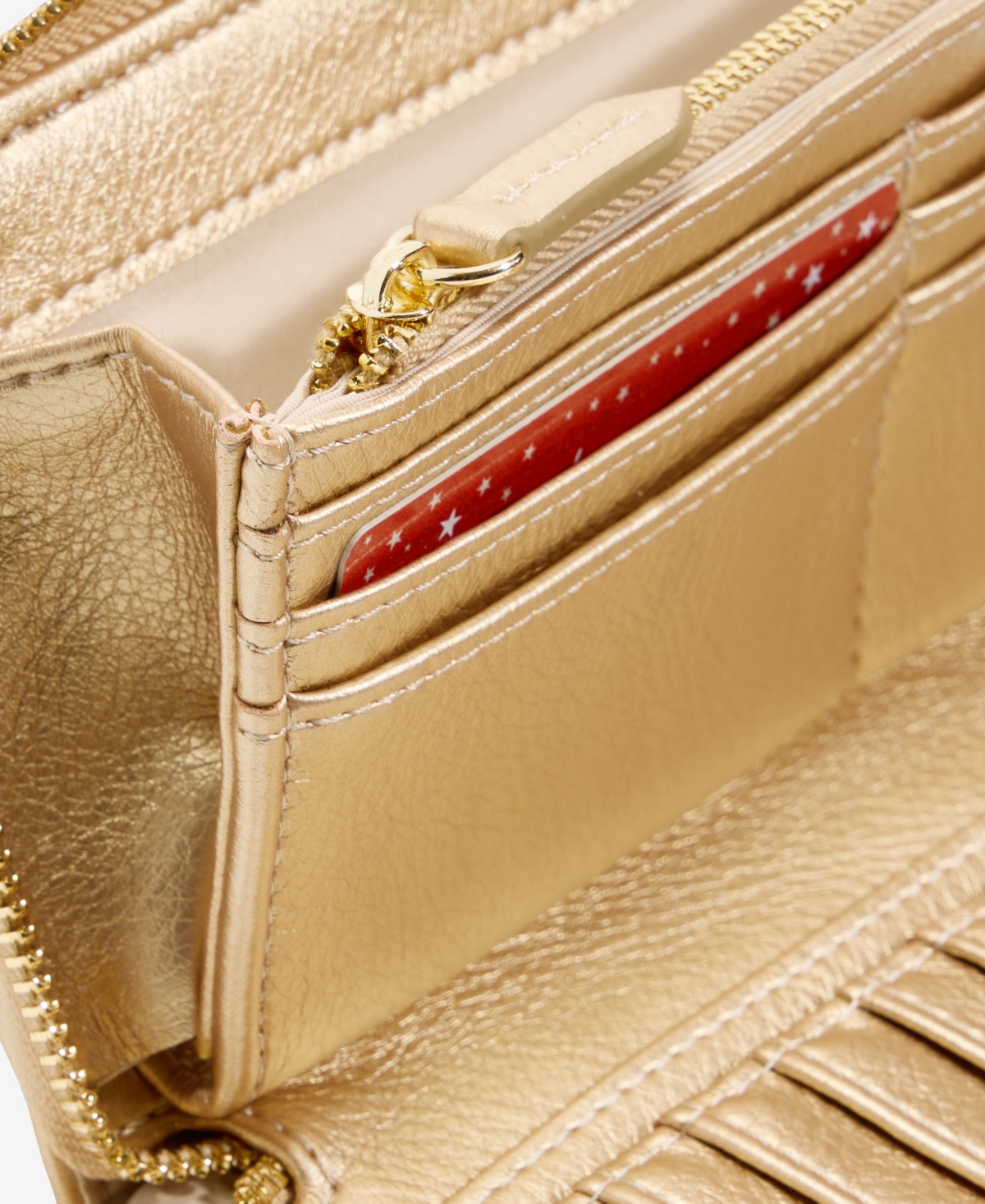 Inc International Concepts Hazell Quilted Wristlet, Macy's Exclusive In Gold