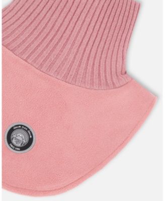 Girl Polar Fleece and Knit Neckwarmer Dusty Pink - Toddler|Child