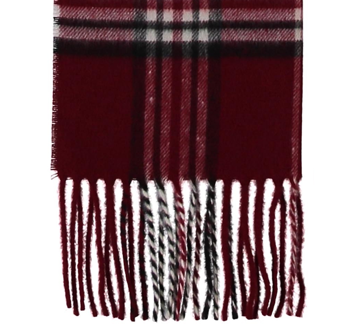 V. Fraas Men's Classic Plaid Cashmink Scarf