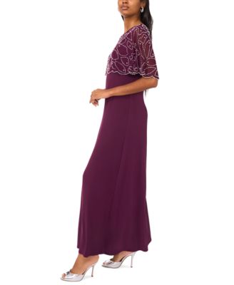 Women's Combo Faraj Cape Maxi Dress