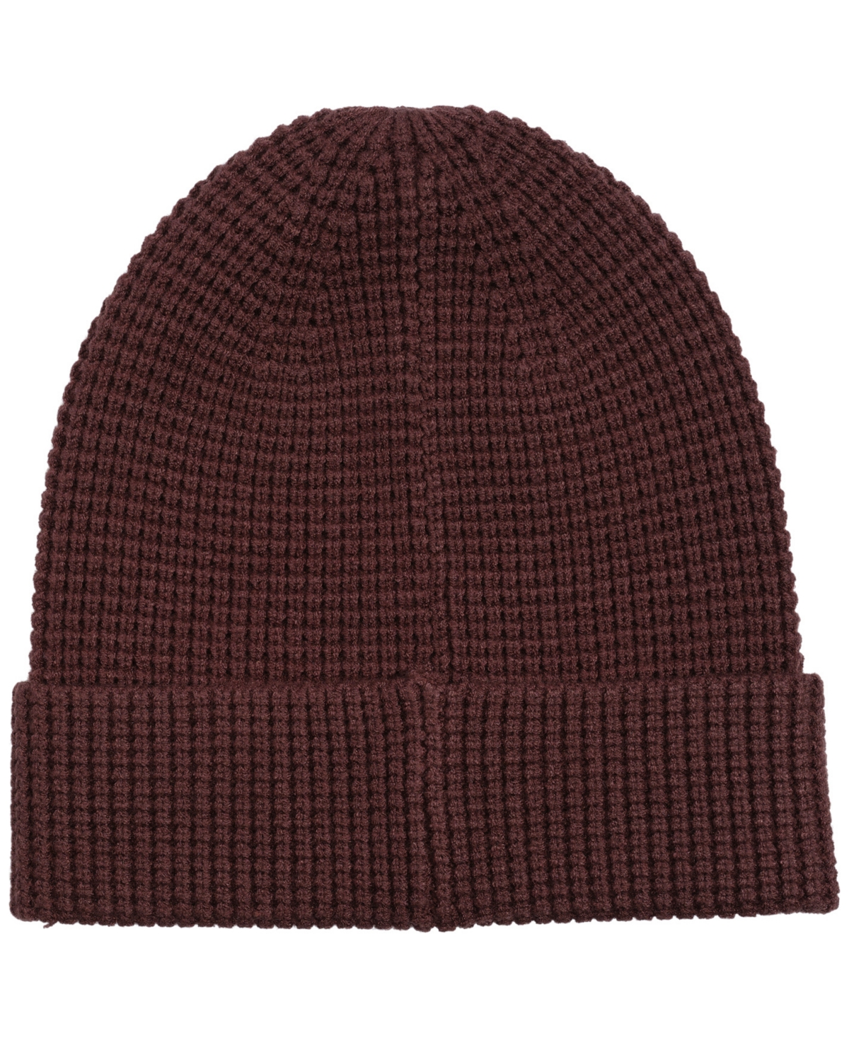 Alfani Men's Cuffed Waffle Beanie, Macy's Exclusive In Brown