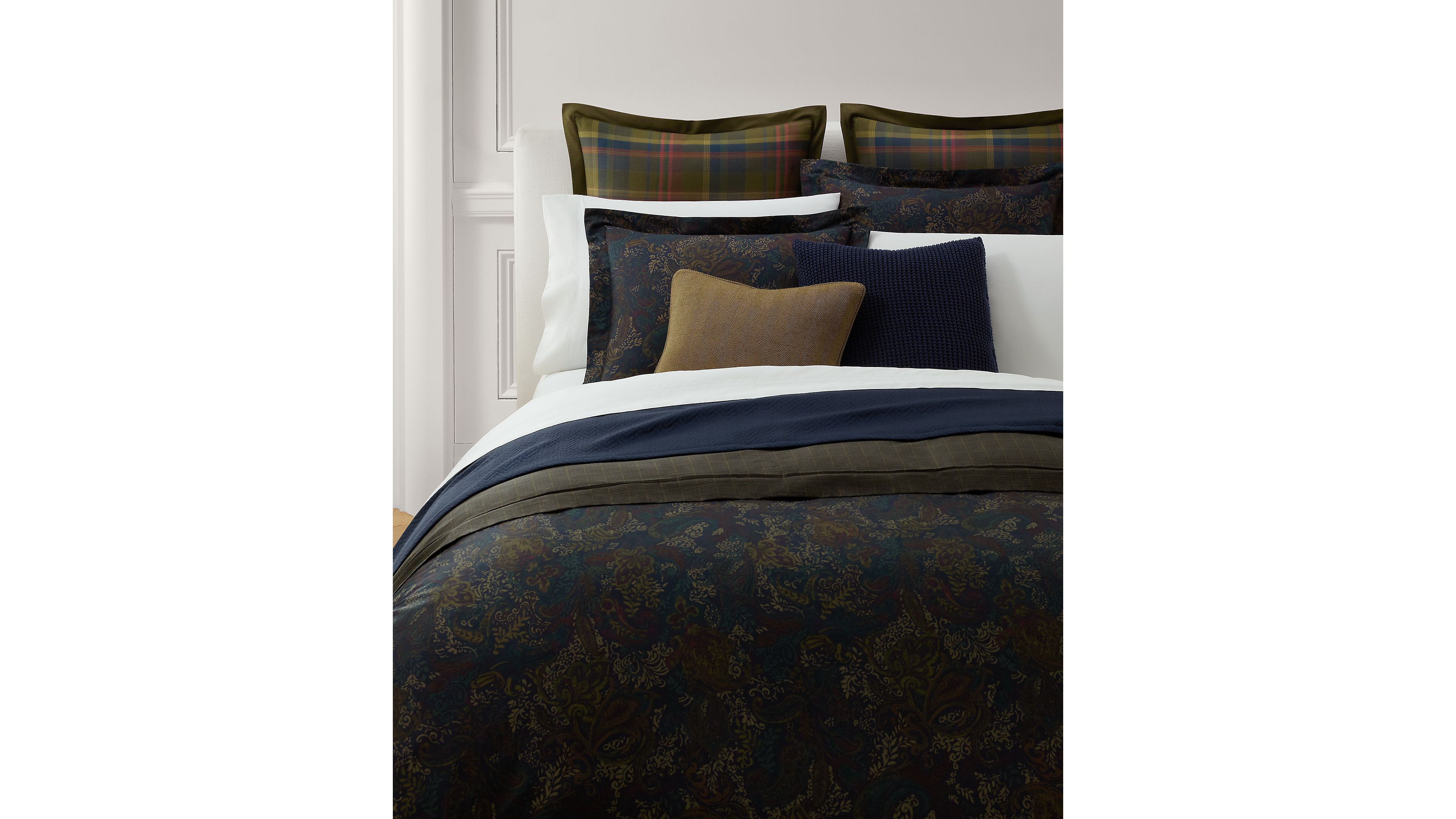 Lauren Ralph Lauren Henry Cotton Sateen Reversible 3-Pc. Comforter Set, Full/Queen