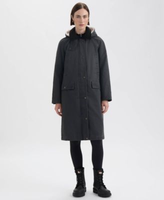 Women's Faux Fur-Lined Hood Coat