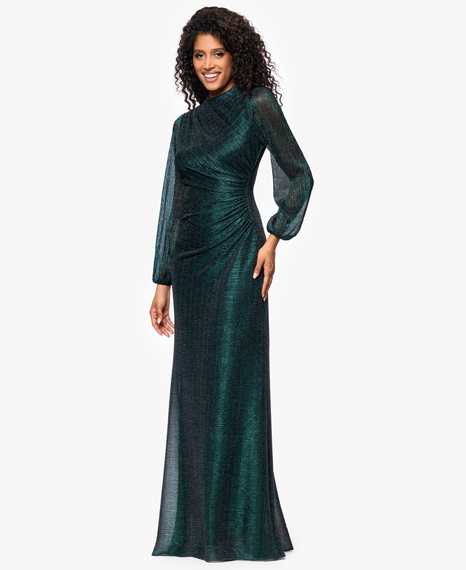 Women's Long Sleeve Ball Gown