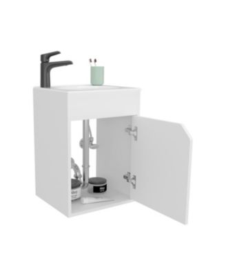 Nelson Bathroom Floating Vanity, Wenge