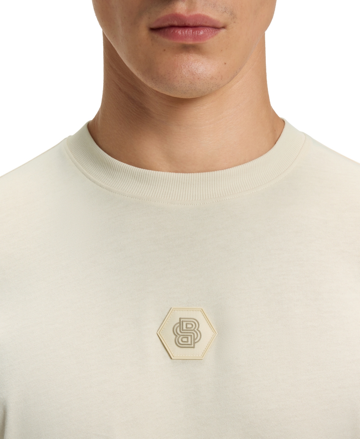 Hugo Boss Boss By  Men's Monogram Cotton-jersey T-shirt In White