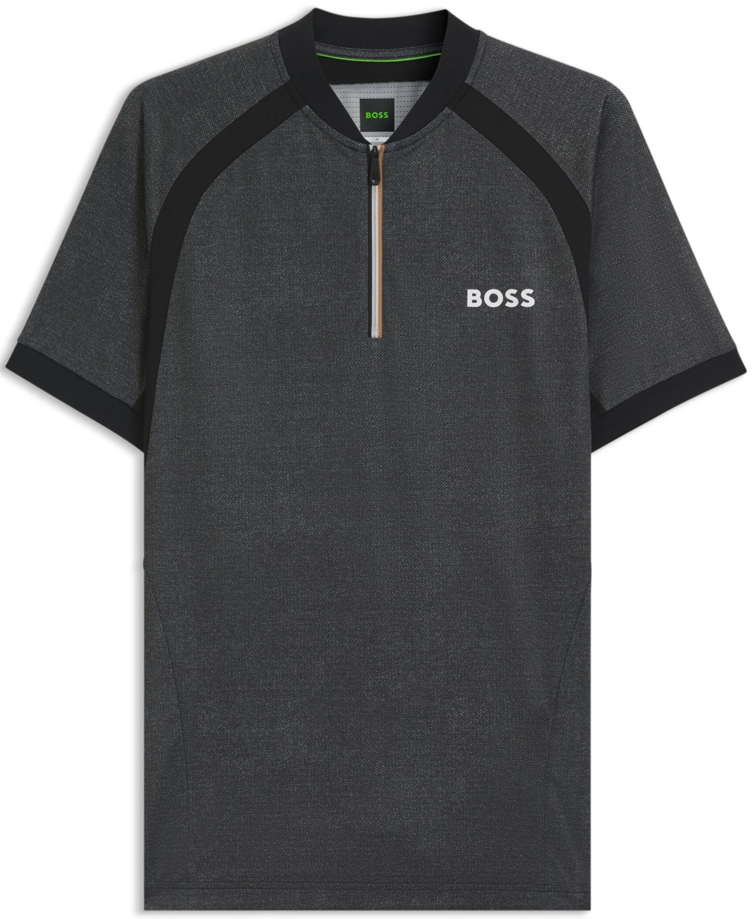 Men's Jersey Zip-Neck Slim-Fit Polo Shirt