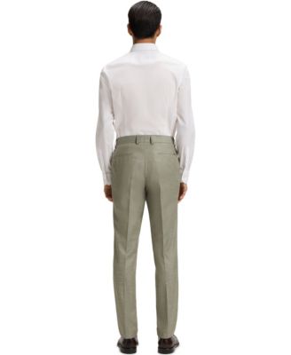 Men's Patterned Stretch Slim-Fit Pants