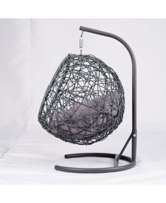 Cat Swing Bed with Stand and Cushion Indoor Outdoor Hammock for Cats and Small Pets