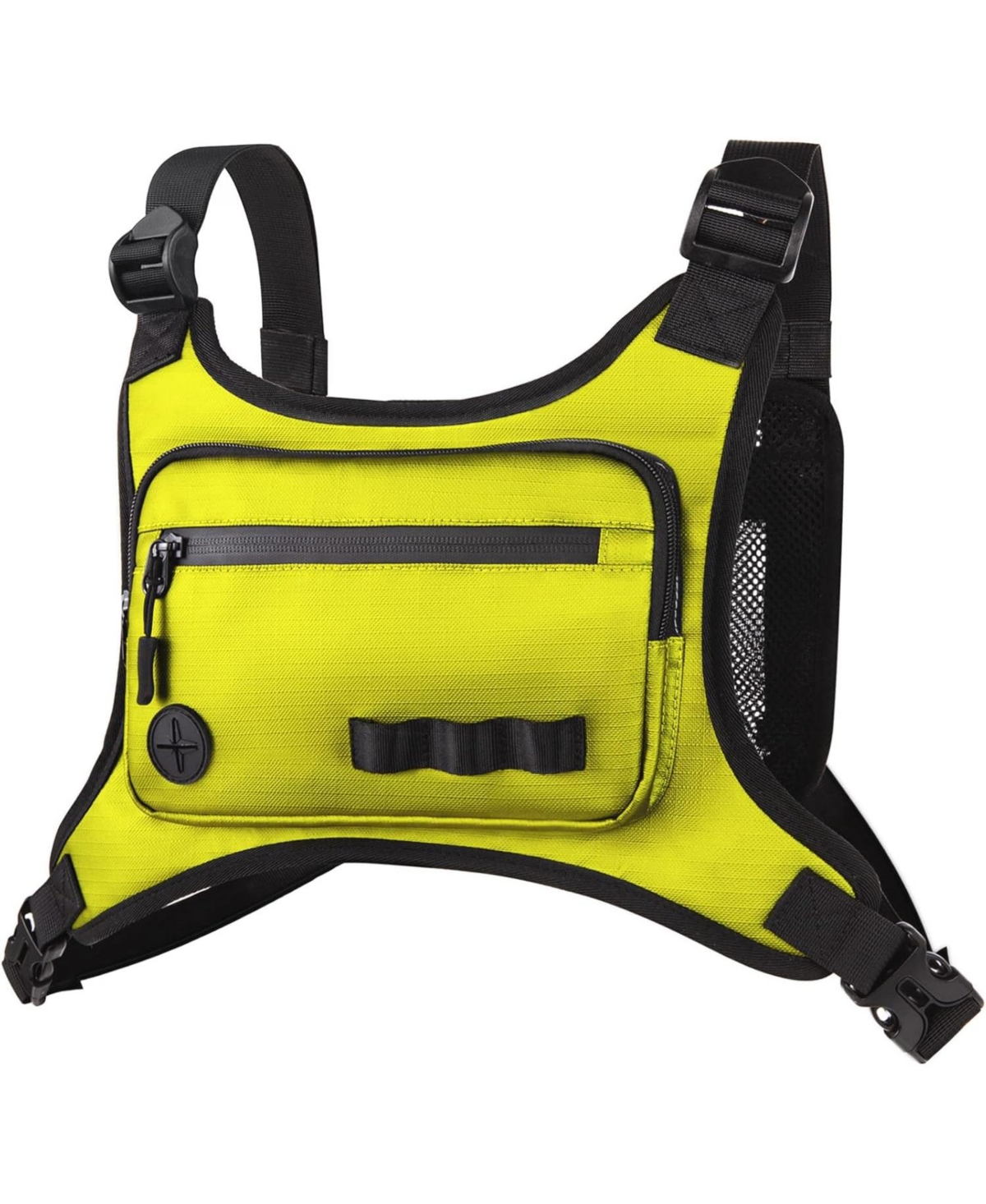 Nakto Running Chest Pack Lightweight: Outdoor Sports Vest Bag - Phone Holder Cycling Hiking Workout Skiing for Men Women(Yellow)