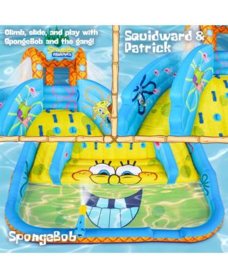 SpongeBob Ultra Climber Inflatable Water Slide with Climbing Wall, Two Slides & More