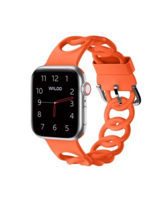 Waloo Silicone Link Looped Replacement Band for Apple Watch - Orange 25$