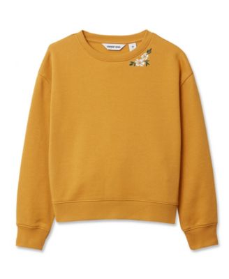 Girls Crew Neck Embroidered Sweatshirt