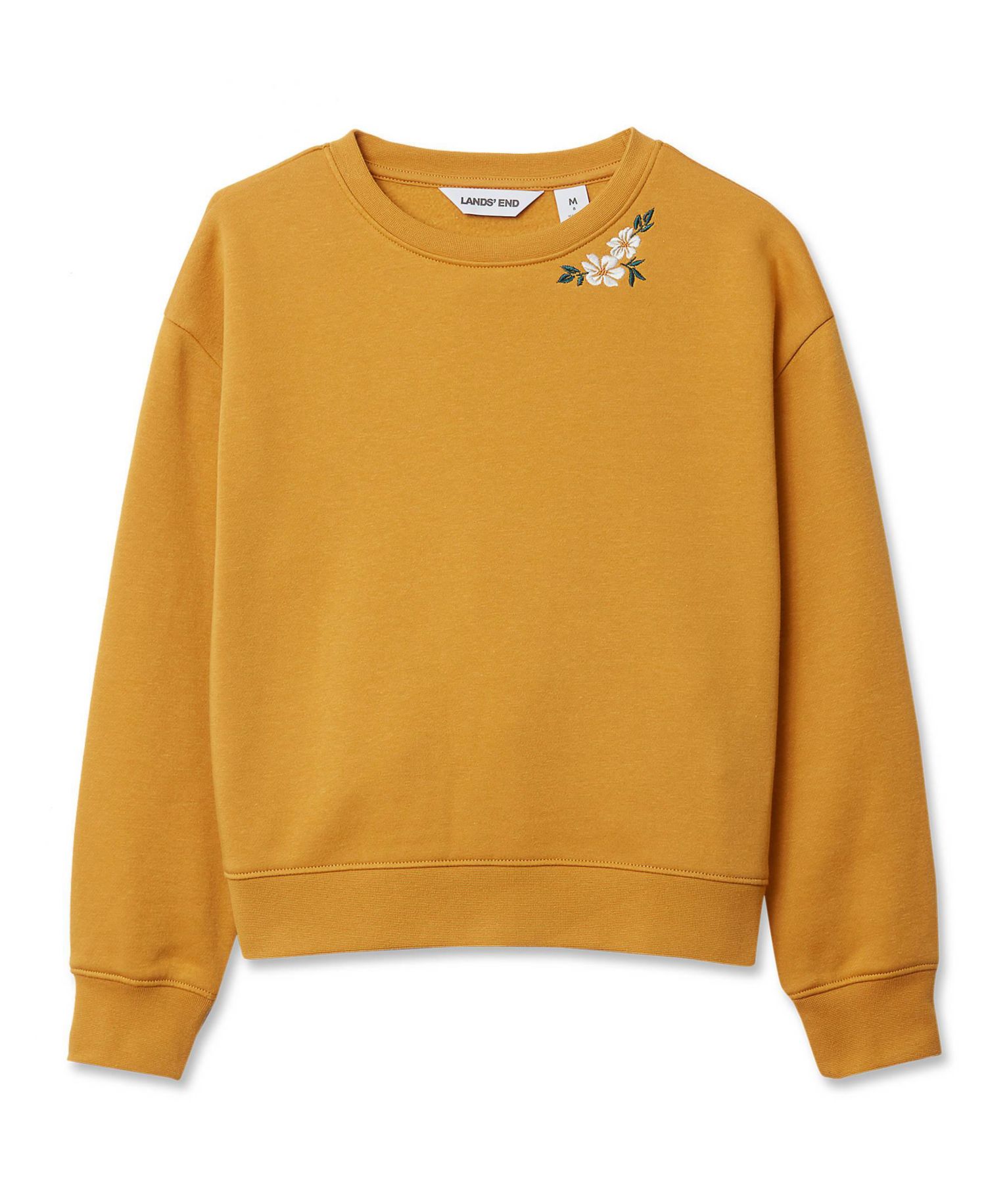 Girls Crew Neck Embroidered Sweatshirt